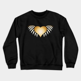 Golden heart wings Crewneck Sweatshirt